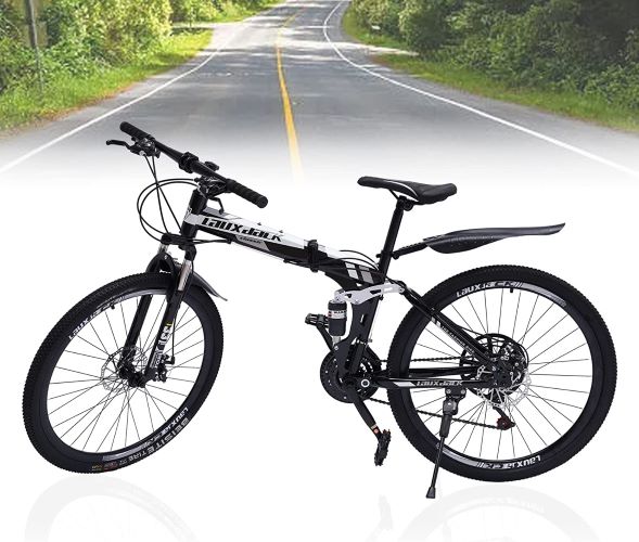 Bicicleta de montaña de 26 pulgadas, freno de disco delantero y trasero