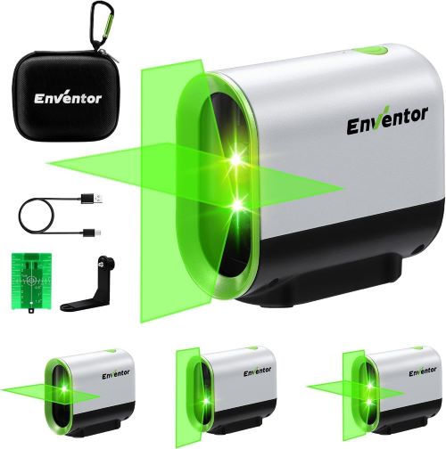  ENVENTOR Nivel Láser Autonivelante de 50M, Nivel Láser Verde
