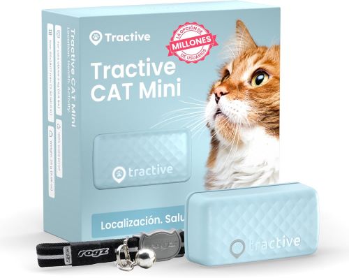 Tractive - Collar Gato GPS Mini - N.º 1 del Mercado - Localización en Tiempo Real