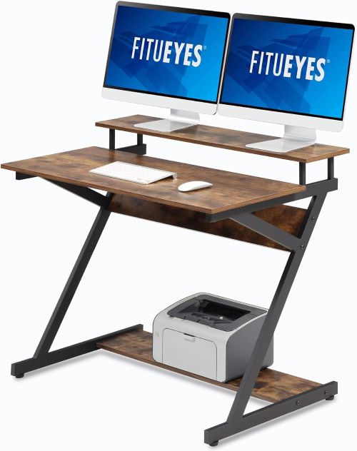 FITUEYES Mesa de Ordenador Madera