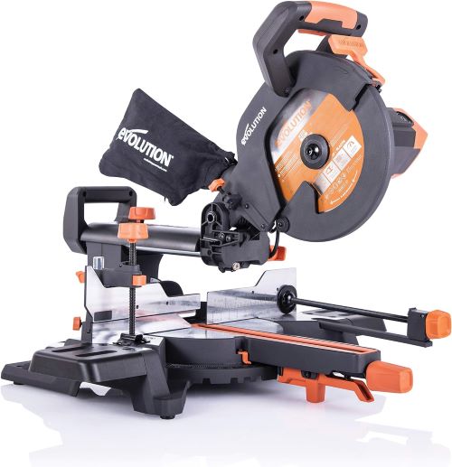 Evolution Power Tools R255SMS Sierra ingletadora Deslizante