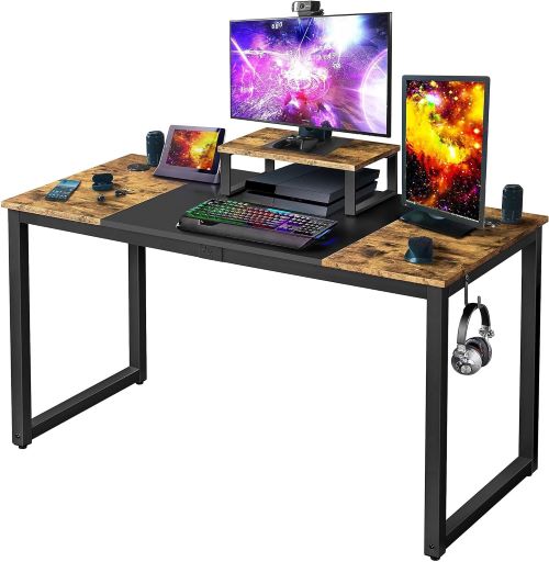 Yaheetech Mesa Escritorio con Soporte Monitor