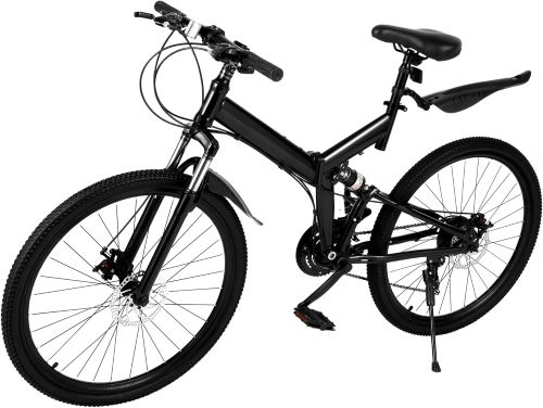 HuKaiL Bicicleta plegable de montaña de 26 pulgadas