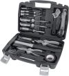 Amazon Basics Juego de herramientas para el hogar, Plástico, Negro- Gris, 32 Unidad