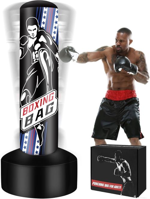 NZQXJXZ Saco de Boxeo de pie para Adultos, 180cm 
