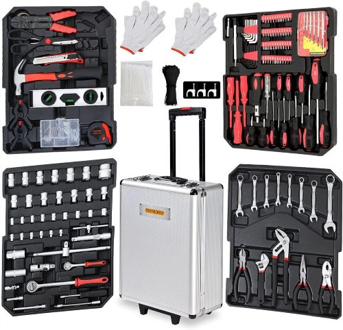 MONZANA Set de Herramientas 899 Pzs Maleta Carrito Portaherramientas