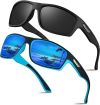 Gafas de sol polarizadas para hombre mujer 2 Pares Gafas
