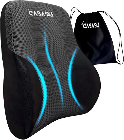 Thecasasu Cojín de Soporte Lumbar Ergonómico