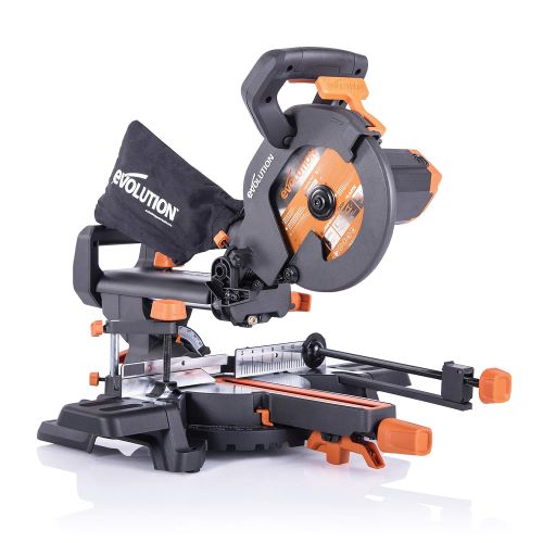 Evolution Power Tools R210SMS+ Ingletadora deslizante multimaterial de 210 mm