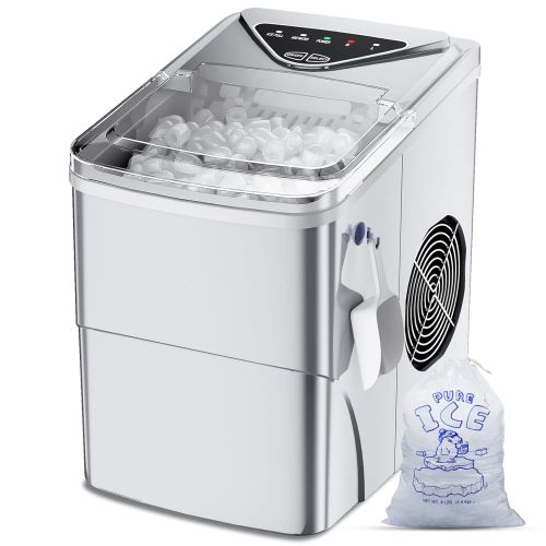 Máquina de cubitos de hielo Mini Portátil,15kg-24h