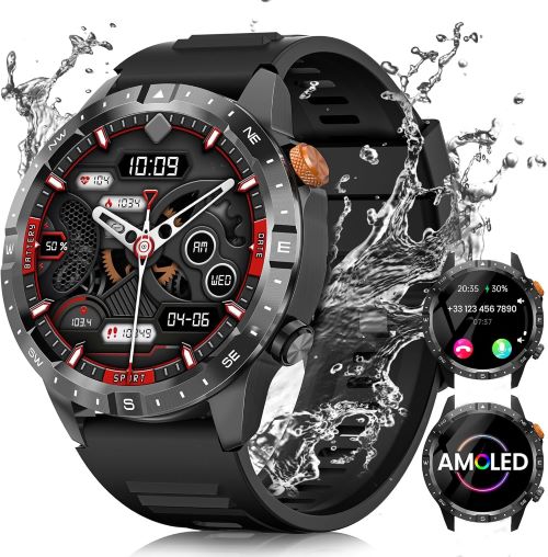 Reloj Inteligente Hombre, 1.43 AMOLED Smartwatch