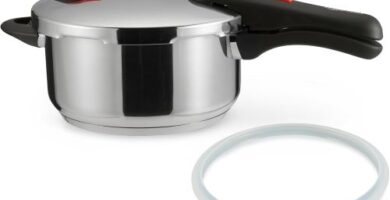 Amazon Basics Olla A Presión de Acero Inoxidable