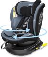 Reecle I-Size Silla de Coche Giratoria 360 con ISOFIX