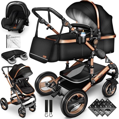 KIDUKU® Carrito de Bebé 3 en 1 -Silla de Paseo para Niños