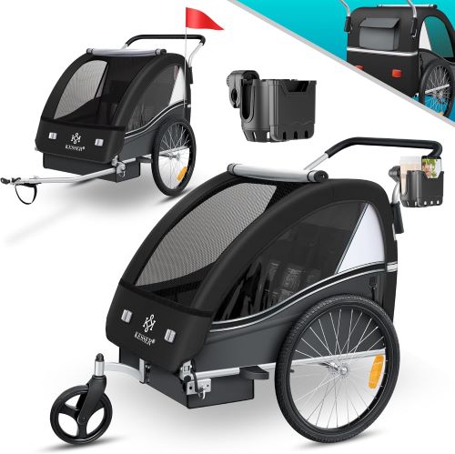 KESSER® Remolque para niños, Remolque para Bicicletas