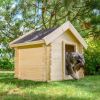 Caseta Perros Exterior Madera - 76 x 99 x H80 cm
