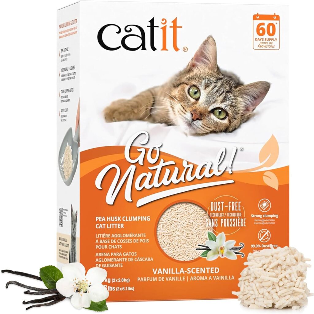 Catit Go Natural! Arena Guisantes, Aroma Vainilla 5.6 kg
