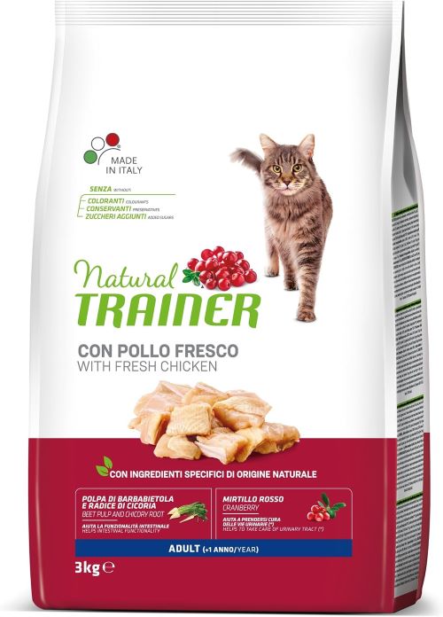 Natural Trainer - Pienso para Gatos Adultos con Pollo – 3kg