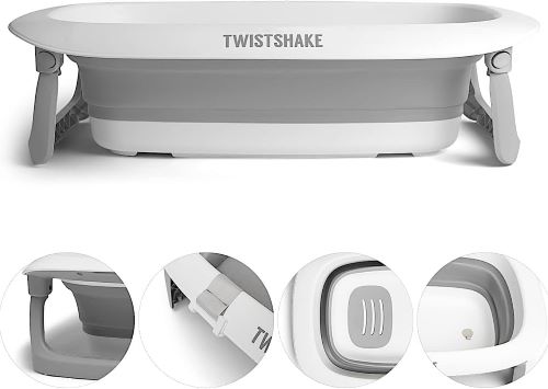 Twistshake Bañera Plegable de Bebé y Recién Nacido para Ducha