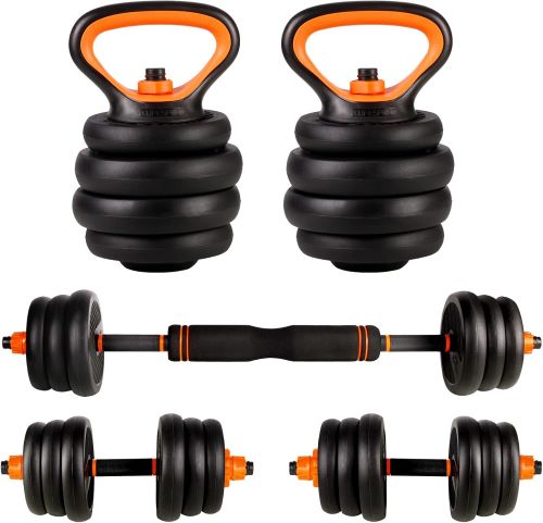 CCLIFE Mancuernas Ajustables Pesas y con Pesas Barra y Discos 20-30-40KG