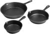 ToCis Big BBQ Juego de 3 Sartenes de hierro fundido