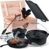  Juego de olla holandesa KESSER® en caja de madera con olla holandesa