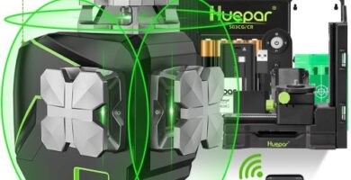 Nivel Láser 3x360 ° Huepar, Autonivelante con Pantalla LCD