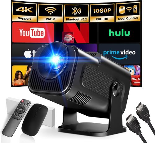 Proyector Portátil 1920x1080P 4K Supote Videoproyector Dual