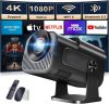 Proyector Portátil, 1080P Full HD Mini Proyector Vídeo con Soporte 4k