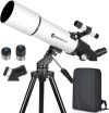 Telescopios astronómicos de 600 mm de Apertura de 80 mm para niños