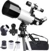 Misilmp Telescopio 70mm Apertura 400mm para Adultos y Principiantes