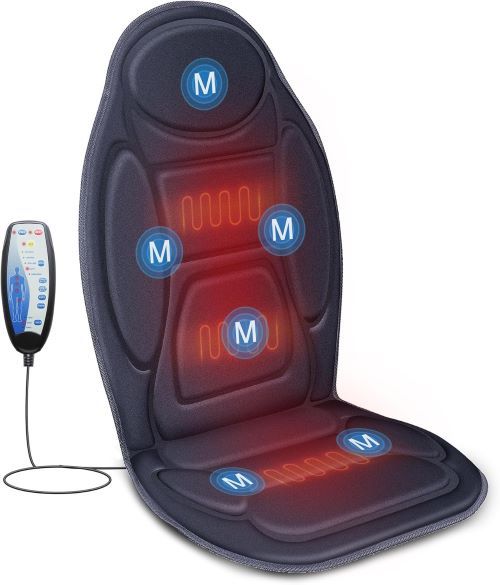 Snailax Cojín de Masaje, cómodo masajeador con vibración para Espalda