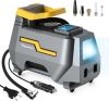 VEEAPE Compresor Aire Portatil 230V 12V, AC DC Dual Alimentación, Máx 150 PSI 10,3 Bar