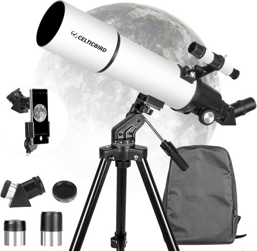 Celticbird Telescopio 80 mm Apertura 600 mm para Adultos Principiantes