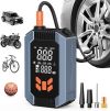 Compresor Aire Portatil, 4 Modes 150PSI Inflador Ruedas Coche