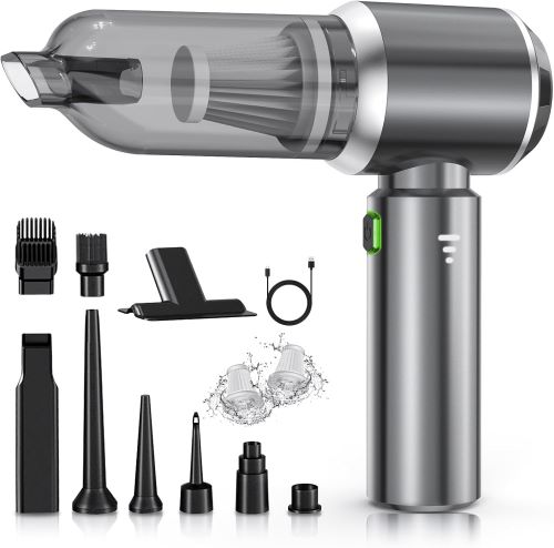 NVKHG Aspirador de Mano, 18000Pa Mini Aspirador Recargable