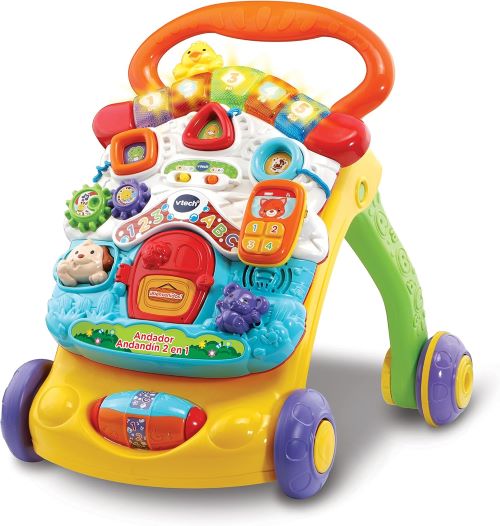 VTech - Andador andandín 2 en 1, correpasillos con música