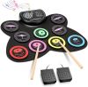 Anpro Batería Electrónica, Bateria Musical con 9 Almohadillas