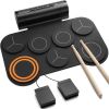Donner Electronic Drum Set, 7 Pads Electric Drum Pad Roll Up