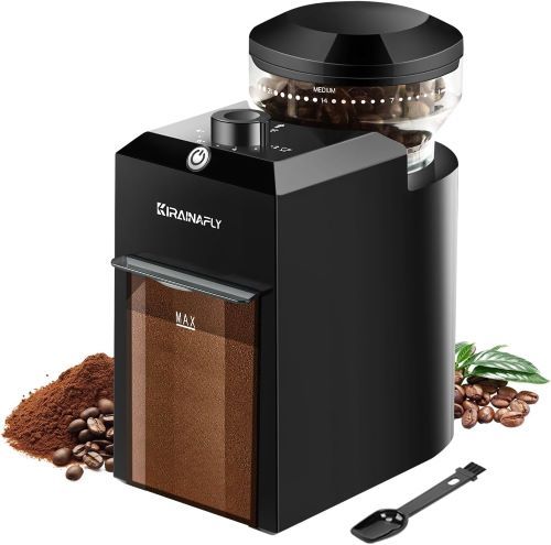 Molinillo de café eléctrico,Molinillo de café ajustable con 28 posiciones