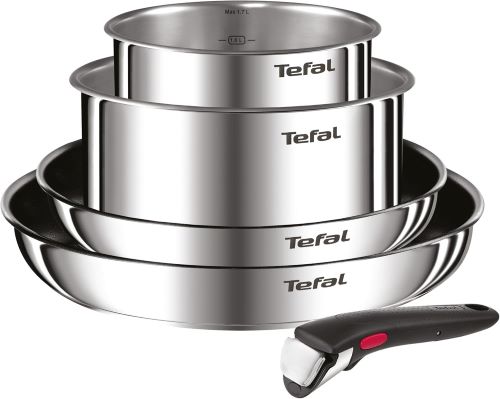 Tefal Ingenio Emotion - Juego de 2 Sartenes 24-28 cm + 2 Cazos 16-20 cm