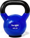 Yes4All 2-20kg Kettlebells de hierro fundido recubierto de vinilo