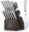 imarku Juego de 14 Cuchillos de Cocina Japoneses de Acero Inoxidable