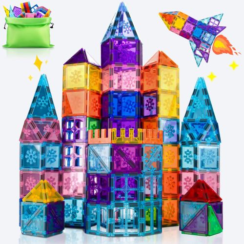 Xekel Bloques Magneticos Construccion Niños, 100 Piezas Magneticas Niños