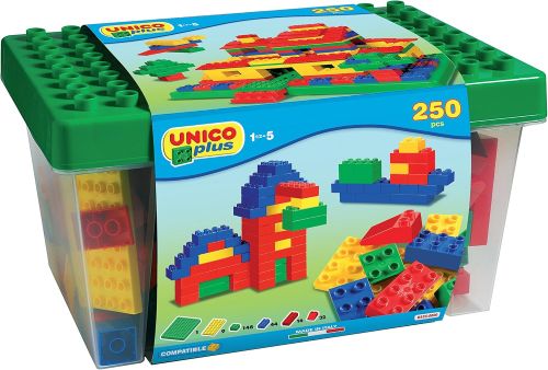 Unico Plus 8525 - Caja con bloques de construcción (250 piezas)