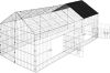 tectake® Jaula Conejo con Comedero Incluido, Casa para Conejos de Mascota al Aire Libre