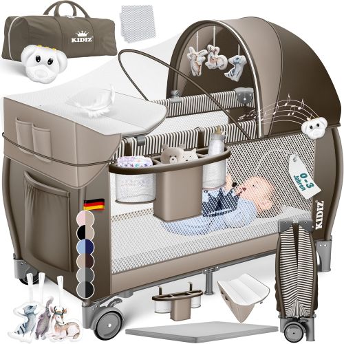 KIDIZ® Cuna de bebé 3 en 1 Cama de Viaje, Combi Set