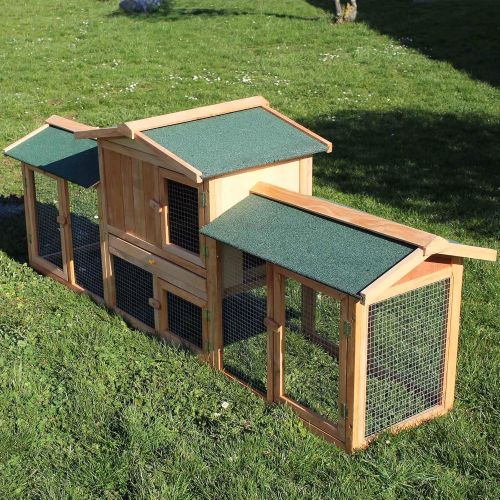 Conejera Corral Caseta Animales pequeños XXL Patio Exterior Zona Abierta