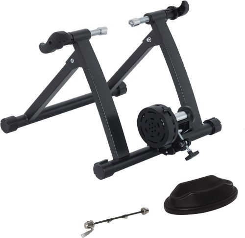 HOMCOM Rodillo de Bicicleta Entrenamiento Plegable