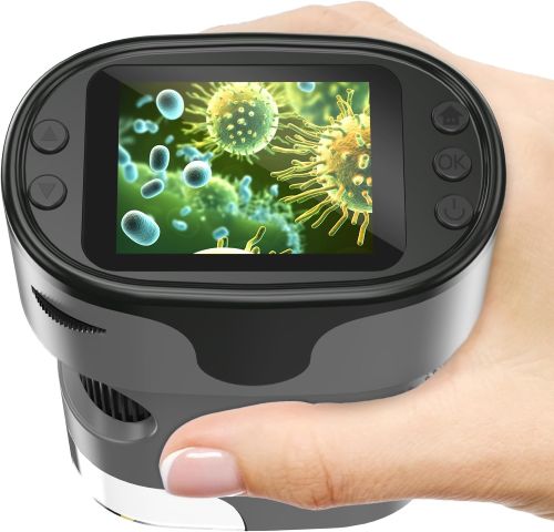 Microscopio de Mano 1000X para niños, 4K